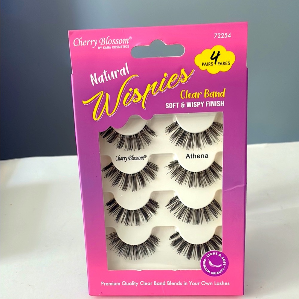 Cherry Blossom Natural Wispies Eyelashes – 4 Pairs